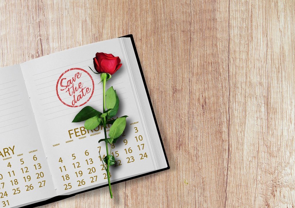 calendar, rose, a book-3045827.jpg